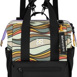 Sherpani Women's Multicolor Dispatch Convertible Bag with matching wrist pouch.